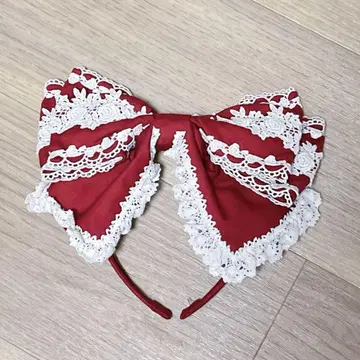 캐머런 머리띠 크림슨