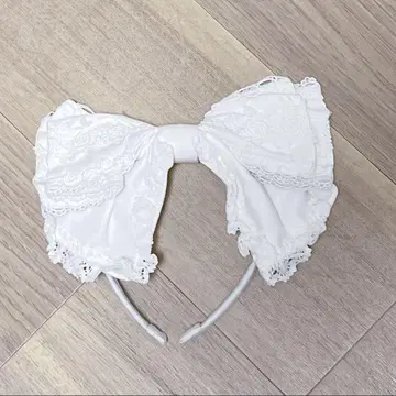 캐머론 머리띠 화이트