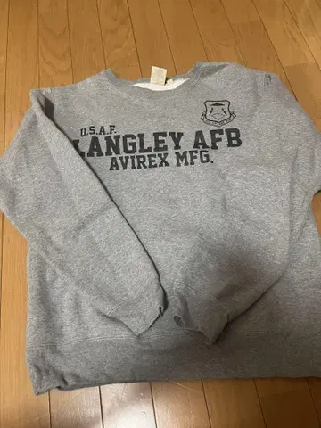 AVIREX Langley AFB 트레이닝복 그레이