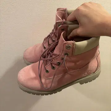 팀버 핑크 부츠