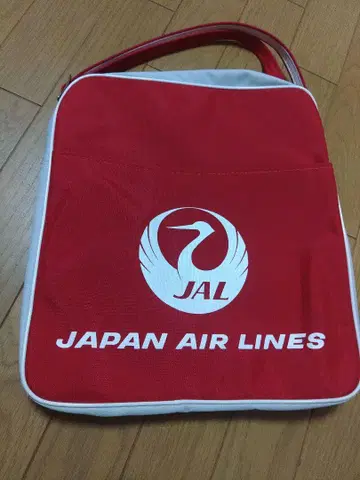 JAL 백 레드 화이트 레어