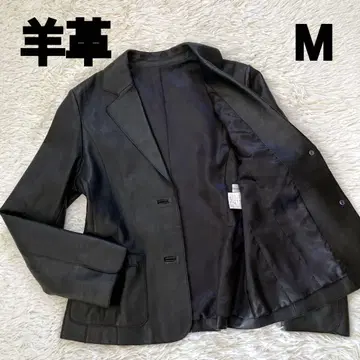 양가죽 싱글 버튼 테일러드 자켓 M