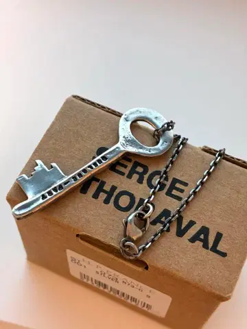 SERGE THORAVAL 어딘가에서 목걸이 열쇠 silver925