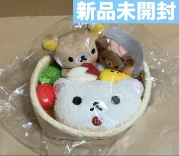 미개봉 새상품 와쇼쿠 와쇼쿠전 한정판 콜라보 리락쿠마 도시락 봉제 인형