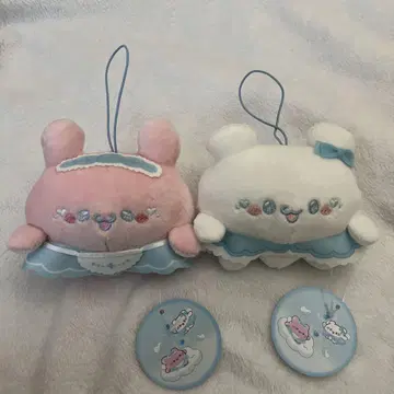 [ 새상품 ] 러브이즈 스카이블루 천사 봉제 인형 스모피 됴피 2종 세트