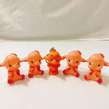 사토코짱 코끼리 손가락 인형 마스코트 사토짱 키링