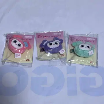 TWICE gigo MISAMO 봉제 인형 헤어핀 모모 사나 미나