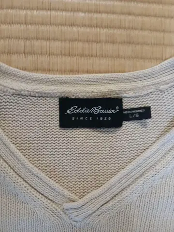 Eddie Bauer 코튼 린넨 니트 베스트