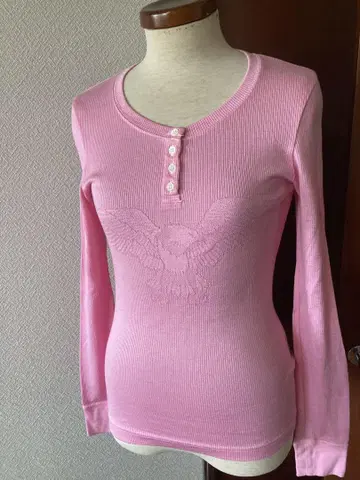 미사용품 DRESS CAMP 티셔츠 핑크 사이즈 38