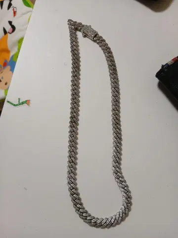 실버 체인 목걸이 60cm