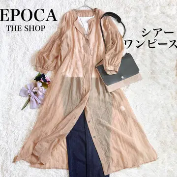 EPOCA THE SHOP 에포카 시어 노카라 셔츠 원피스 스키퍼