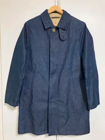 Traditional Weatherwear의 데님 원단 스텐카라 코트