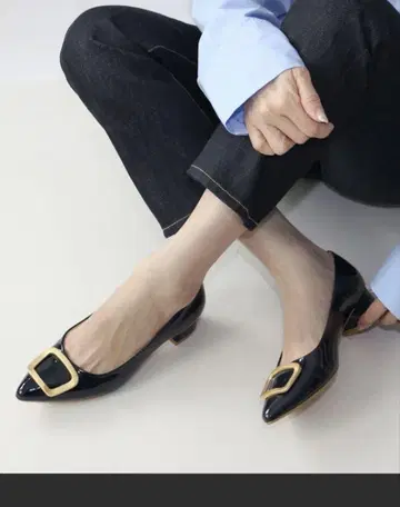 핀 스틸레토 버클 펌프스 [ 저반발 스펀지 내장 ]