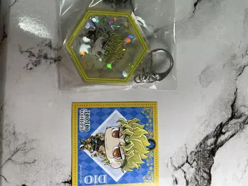 JOJO WORLD Q 스팽글 키링 DIO 씰 세트
