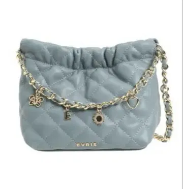미사용 새상품 EVRIS 에브리리스 퀼팅 모티브 체인 BAG