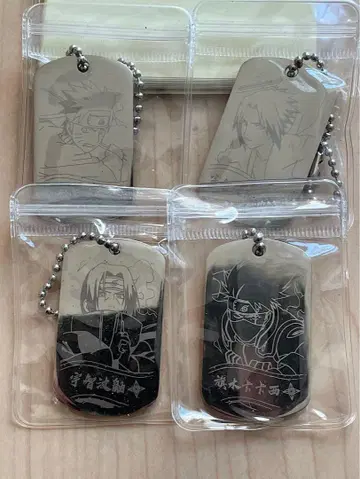 NARUTO 나루토 20thanniversary 키링 4개 세트