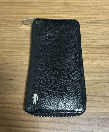 라코스테 블랙 가죽 장지갑