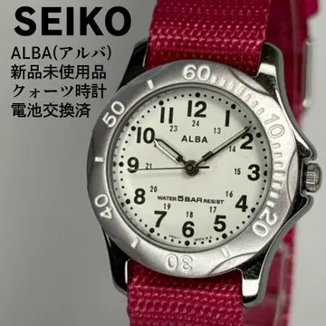 미사용품 SEIKO 세이코 알바 다이버 타입 쿼츠 시계 배터리 교환 완료