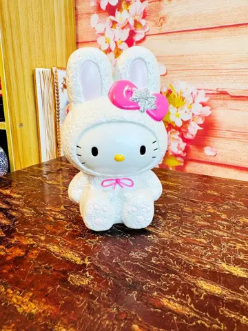 헬로키티 키티 홋카이도 한정 눈 토끼 저금통 2000년 제품