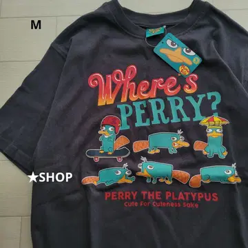 디즈니 카모노하시 페리 PhineasandFERB 반팔 티셔츠 M