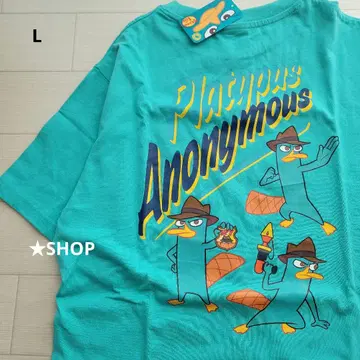 디즈니 카모노하시 페리 PhineasandFERB 반팔 티셔츠 L