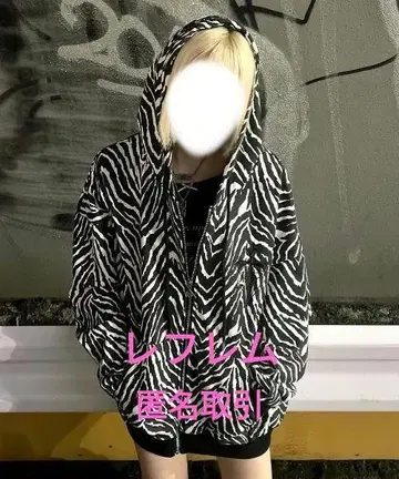 [ REFLEM ] 애니멀 크로스 자수 ZIP 후드티/집업 후드티