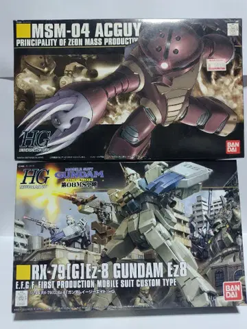 HG 건담 ez-8 아가이 일괄 아가이만 부품 일부 완전 결품 있음