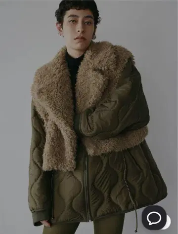 BOA VEST SET QUILTING COAT 카키/Ameri