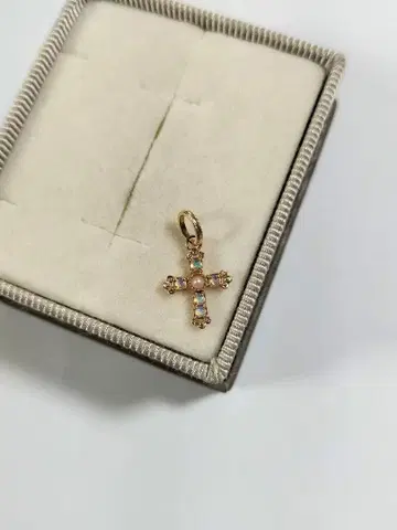 아가트 클래식 크로스 십자가 참 K14 오팔 펄