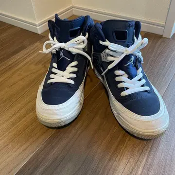 조던 네이비/화이트 하이컷 스니커즈