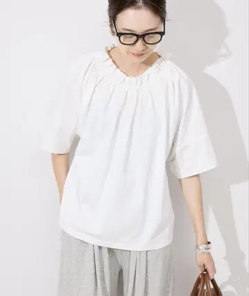 [ SLOBE IENA ] 2025SS 오프숄더 개더 풀오버 (완판템)