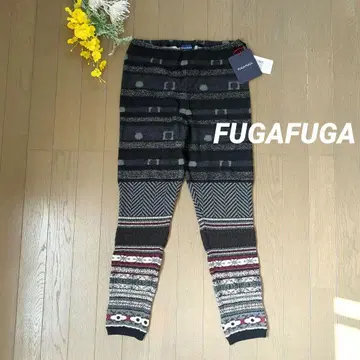FUGAFUGA 사토 섬유 니트 레깅스 팬츠 택 포함