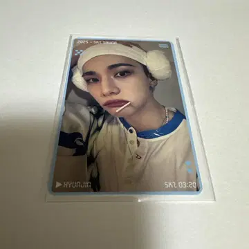 스키즈 사우나 현진 혜택 트레이딩 카드