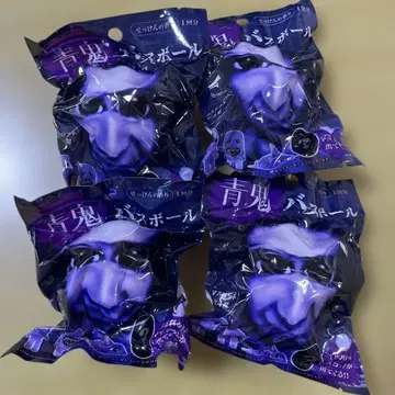 파란 귀신 목욕 공 4개 세트
