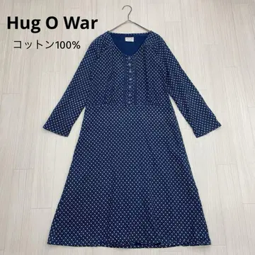 Hug O War 허그아워 긴팔 핀턱 플란넬 원피스