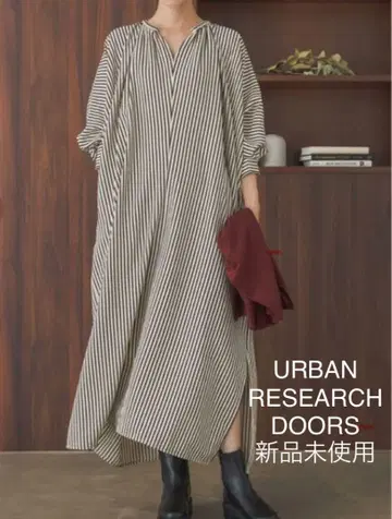 URBAN RESEARCH DOORS 스트라이프 롱 원피스 미사용 새상품