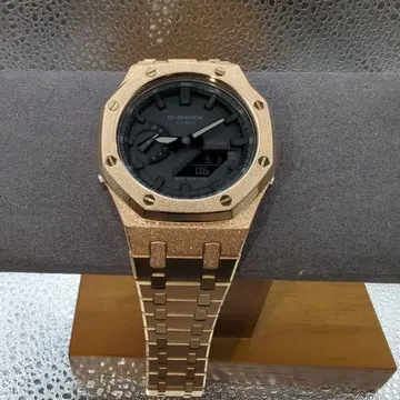 새상품급 G-SHOCK GA-2100 프로스티드 핑크 골드 커스텀