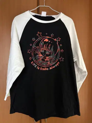 오우치 LiSA 래글런 T셔츠