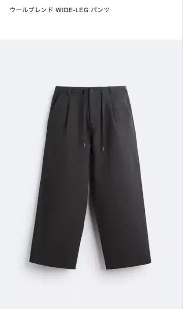 [ ZARA ] 울 블렌드 와이드 레그 팬츠