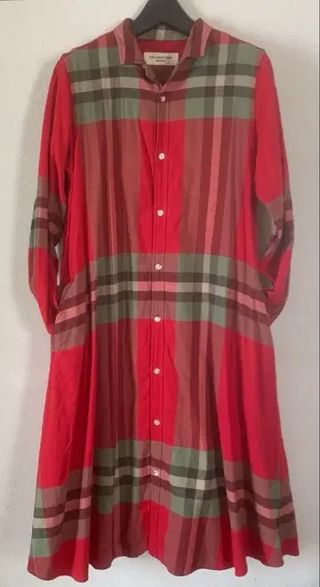 빅 타탄 체크 원피스