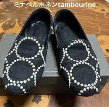 미나 페르호넨 자수 신발 tambourine 23.5cm
