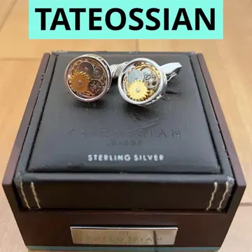 컨디션 최상 고급! 타테오시안 TATEOSSIAN 런던 커프스 실버