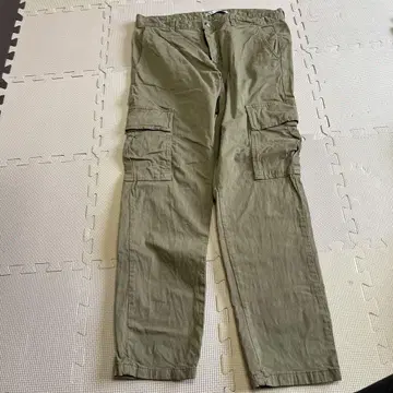 ZARA 카고 팬츠 올리브 카키 세일