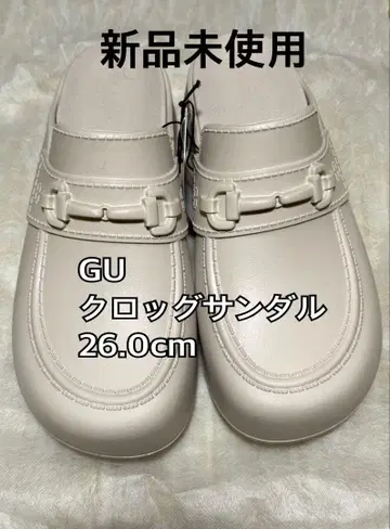 [ 미사용 새상품 ] GU 로퍼 클로그 샌들 26cm