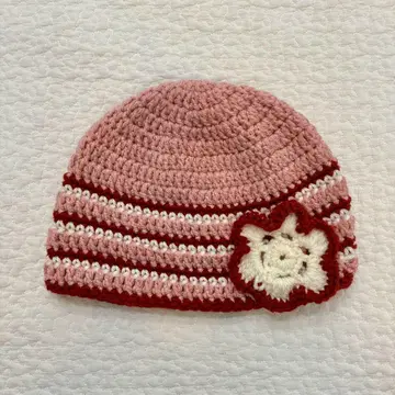 handmade 플라워 비니 Y2K