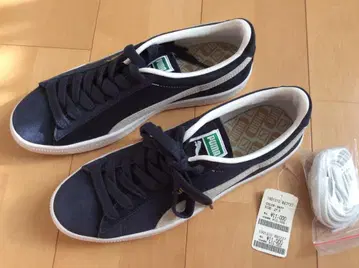 미사용품 PUMA 스웨이드 네이비 27.5cm 정가 11,000엔 푸마