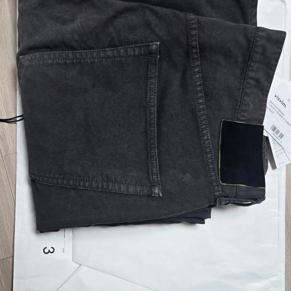 VISVIM 新品未使用 25SS FLUXUS 19 G.CORDS ブラック visvim Fluxus 01 EX Wide G.Cords Black | HAVEN