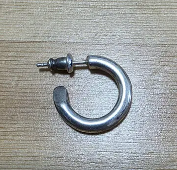 실버 후프 귀걸이 한쪽용