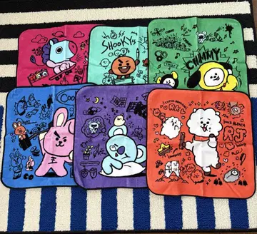BTS BT21 캐릭터 타월 6장 세트 + 덤 포함