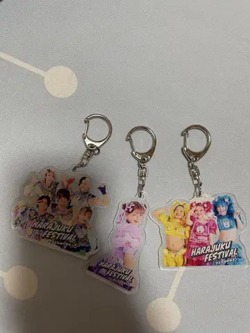 HARAJUKU 페스티벌 아크릴 키링 세트